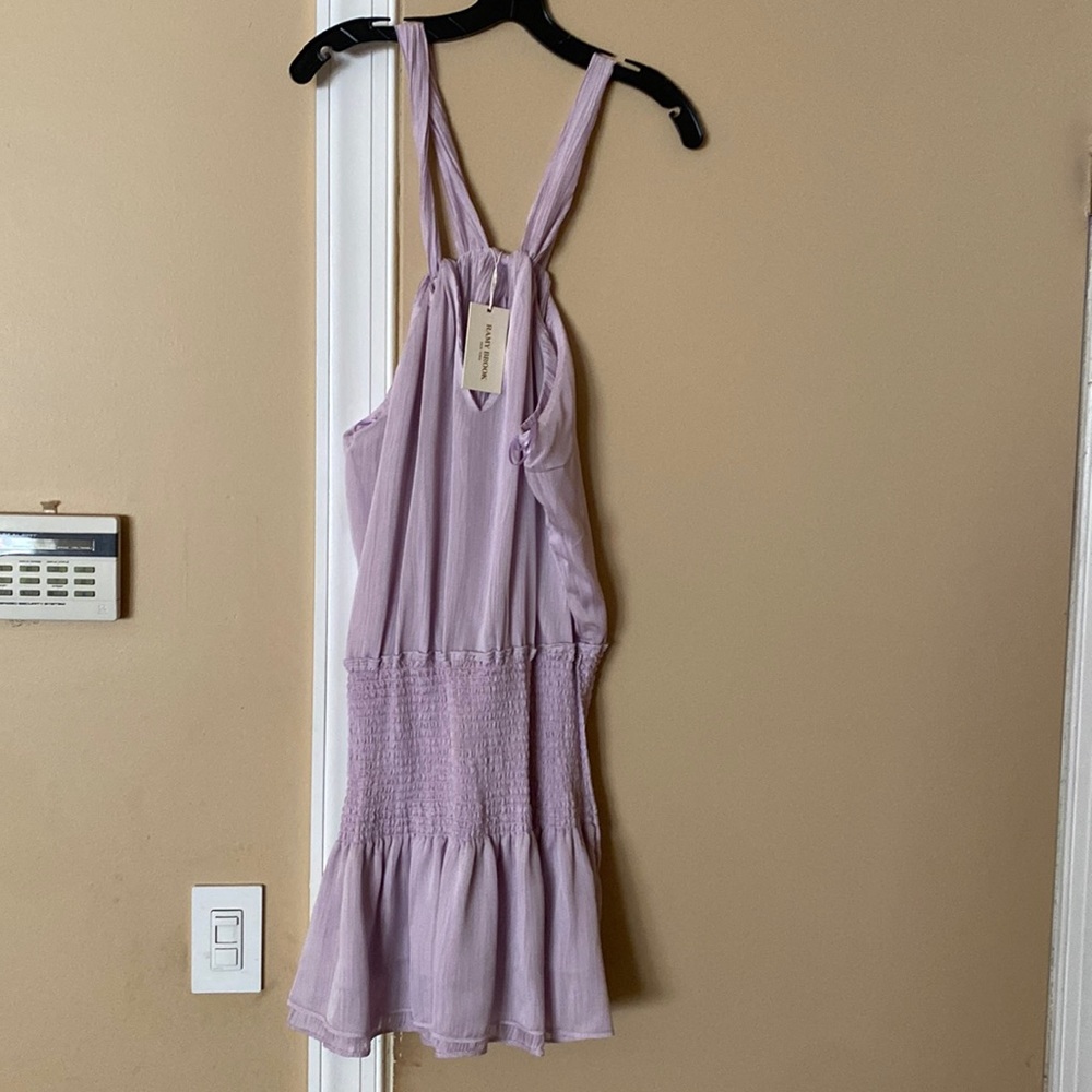 Great looking Ramsey Brook, light purple mini dress very classy, but sexy